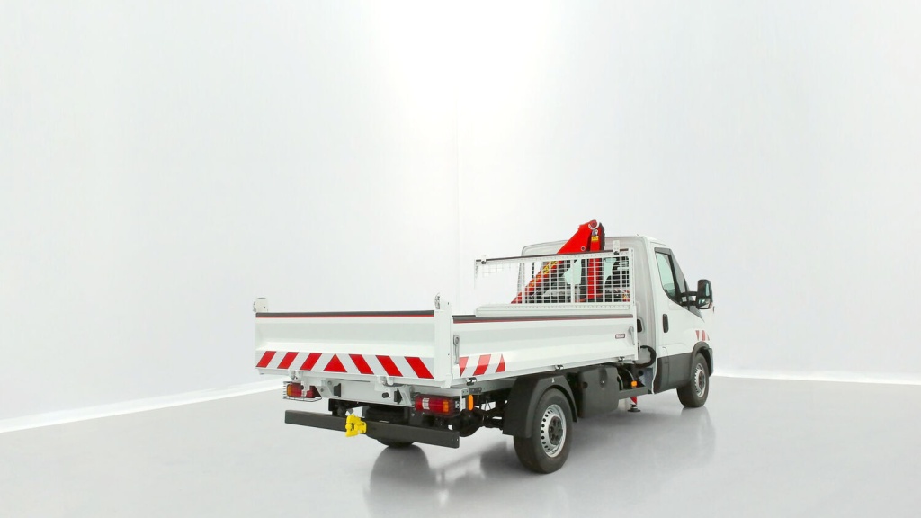 IVECO Daily 35S14H 3750 2.3 136ch Benne Alu JPM + Grue PK 2900 - ref: 8-GLI00270998 - Photo 16