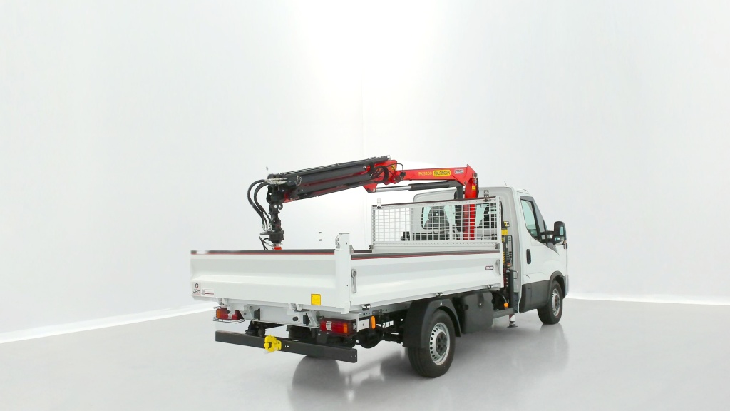 IVECO Daily 35S14H 3750 2.3 136ch Benne Alu JPM + Grue PK 3400 + Pince - ref: 8-GLI00271626 - Photo 17