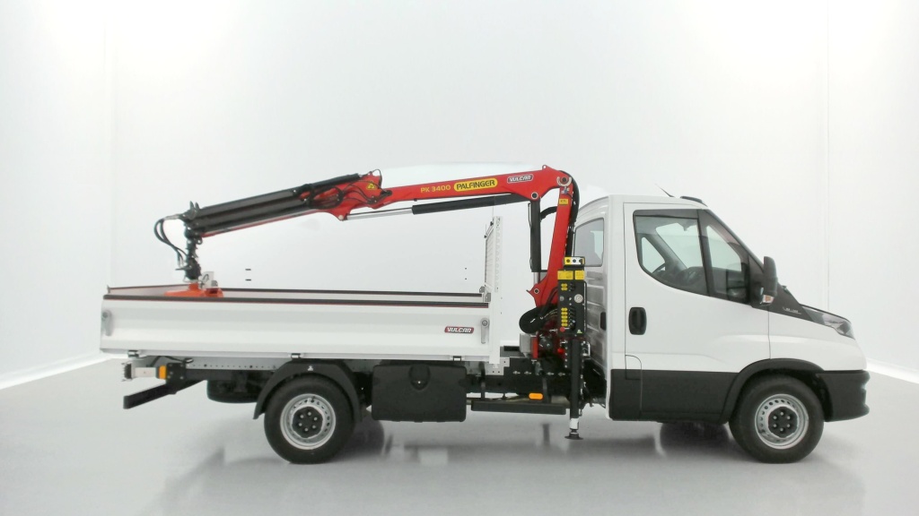 IVECO Daily 35S14H 3750 2.3 136ch Benne Alu JPM + Grue PK 3400 + Pince - ref: 8-GLI00271626 - Photo 18