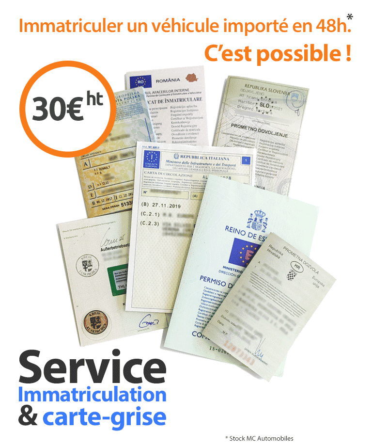Le service carte-grise et immatriculation par MCAutomobiles