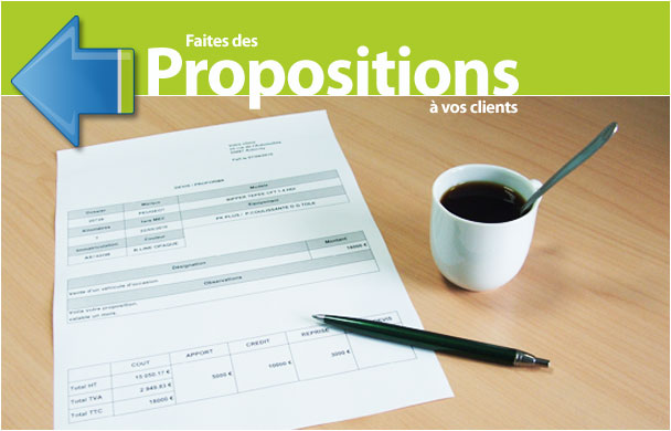  Editer une proposition commerciale 