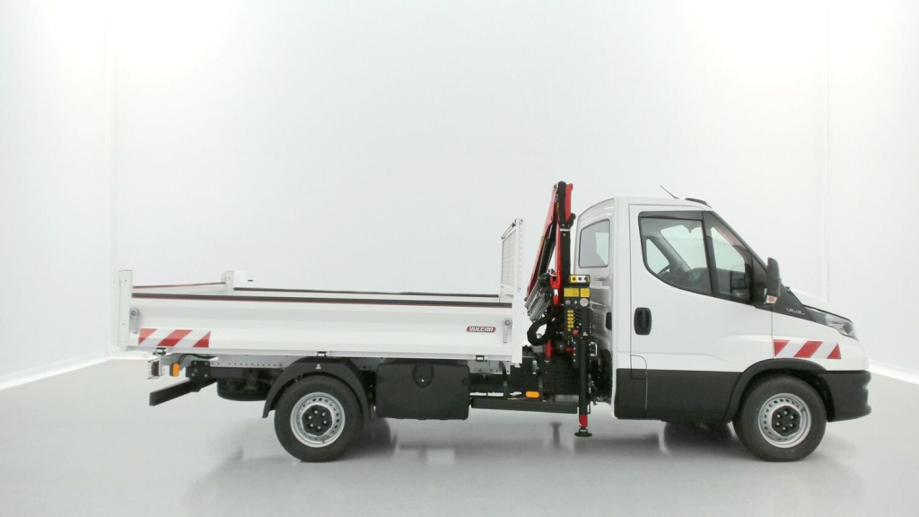 IVECO Daily 35S14H 3750 2.3 136ch Benne Alu JPM + Grue PK 2900 - ref: 8-GLI00270998 - Photo 17