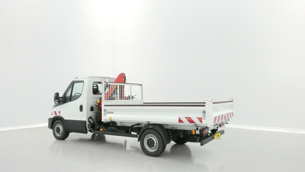 IVECO Daily 35S14H 3750 2.3 136ch Benne Alu JPM + Grue PK 2900 - ref: 8-GLI00270998 - Photo 19